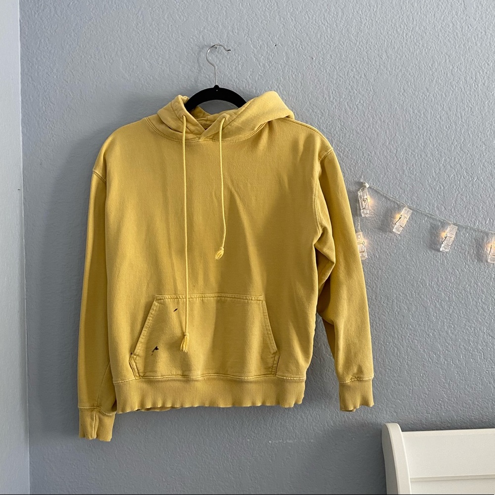 yellow hoodie